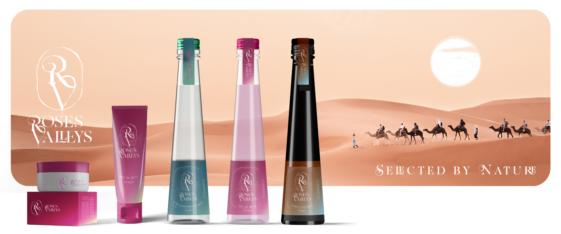 Roses Valleys collection in the Moroccan desert